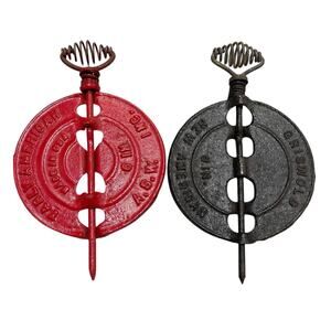 2 Stove Damper Griswold New American ASW Inc Reversible Steel Spindle 6 inch LN